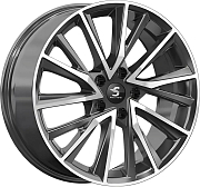 Диск Литой 7.5x18 PCD 5x108 ET47 D60.1 Premium Series КР010 Diamond Black Gris