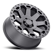 Диск 8x17 5x114.3 ET35 D72.6 Buffalo BW-200 matte-gunmetal