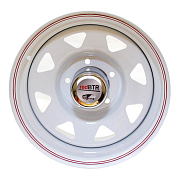 Диск 8x16 5x139.7 ET-19 D110 redBTR Штамп Белый