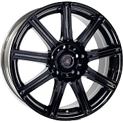 Диск 7.5x17 5x108 ET52.5 D63.3 Yamato Samurai Nitto-no Esisada Антрацитовый матовый с полированной лице