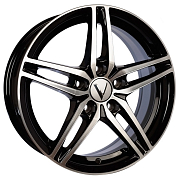 Диск Литой 6.5x16 PCD 5x114.3 ET45 D67.1 Вектор B219 Алмаз черный