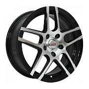 Диск 7x17 5x112 ET43 D57.1 Alcasta M37 BKF