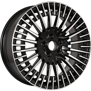 Диск 7x18 5x115 ET43 D70.2 KDW KD1820 Black Front Polished