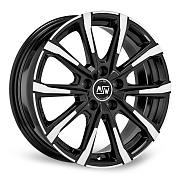 Диск 7.5x18 5x114.3 ET49.5 D67.05 MSW 79 Black Full Polish