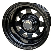 Диск Стальной 7x15 PCD 5x139.7 ET0 D110 Ikon (Nokian Tyres) Штамп Black
