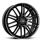 Диск 9.5x21 5x120 ET42 D74.1 Rial KiboX Diamant black lip polished