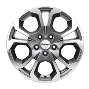 Диск 6.5x17 5x114.3 ET50 D66.1 Khomen Wheels V-Spoke 711 Gray-FP