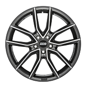 Диск 8.5x20 5x112 ET44 D82 BBS XA Black + Diamond Cut