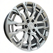 Диск 9x22 6x139.7 ET25 D77.8 Khomen Wheels Zeus 2205 Dark Chrome-FP