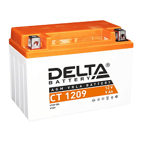 Аккумулятор Delta Battery AGM 9 А/ч L+ Прямая полярность EN135A 150x86x108 Болтовое мото