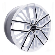 Диск 7x17 5x105 ET40 D56.6 TG Racing LZ742 white+black