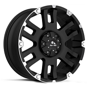 Диск 8.5x17 6x139.7 ET25 D106.3 Buffalo BW-004 matte-black