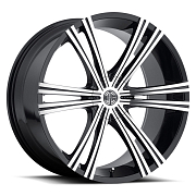 Диск 8.5x20 5x114.3 ET40 D74.1 Harp Y-28 glossy-black__machined-face