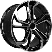 Диск Литой 7.5x17 PCD 5x112 ET42 D57.1 PDW 5457 Gloss Black Machine Face
