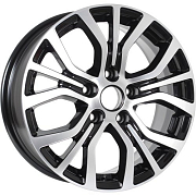 Диск 6.5x16 5x114.3 ET38 D67.1 KDW KD1633 Black Front Polished