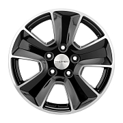 Диск 6.5x16 5x114.3 ET50 D67.1 Khomen Wheels U-Spoke 601 Black-FP