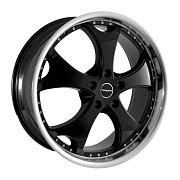 Диск 9x22 5x120 ET45 D74.1 TG Racing LZ219 matt_black_pol_lip
