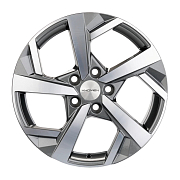 Диск 7x17 5x114.3 ET45 D60.1 Khomen Wheels Y-Spoke 712 Gray-FP