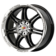 Диск 7.5x17 5x112 ET42 D72.3 Momo CORSE Glossy Black-Polished