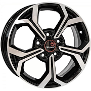 Диск Литой 6.5x16 PCD 5x114.3 ET50 D66.1 Вектор R190 Алмаз черный