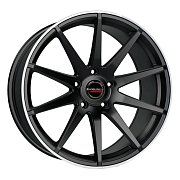 Диск 8.5x19 5x112 ET21 D66.5 BORBET GTX Black Rim Polished Matt