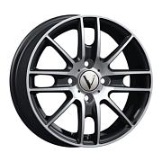Диск Литой 5.5x14 PCD 4x100 ET45 D67.1 Вектор К173 Алмаз черный