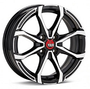 Диск 6x15 4x100 ET48 D54.1 Your Wheels E17 bkf