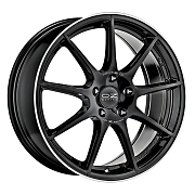 Диск 7.5x17 5x112 ET50 D75 OZ Racing Veloce GT Gloss Black Diamond Lip Silver Lettering