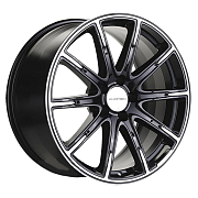 Диск 8.5x19 5x112 ET25 D66.6 Khomen Wheels ORG1903 (MB A/C/E/S Class) Black-FP