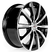 Диск Литой 5.5x14 PCD 4x100 ET38 D67.1 Вектор K101 Алмаз черный
