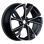 Диск Литой 8x18 PCD 5x112 ET30 D66.45 Inch ULF-R39P Black Machine Face