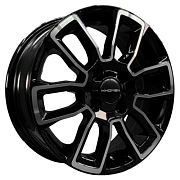 Диск Литой 5.5x14 PCD 4x100 ET43 D67.1 Khomen Wheels KHW1406 Black-FP