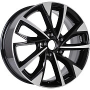 Диск 7x17 5x112 ET40 D57.1 KDW KD2720 Black Front Polished