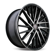 Диск 8.5x20 5x112 ET35 D66.6 Harp Y-697 satin-black-w-machined-face-and-tinted-clear