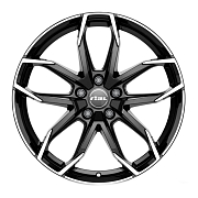 Диск 8x18 5x114.3 ET50 D67.1 Rial Lucca Diamant black front polished