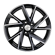 Диск 7x17 5x112 ET49 D66.6 Khomen Wheels V-Spoke 714 Black-FP