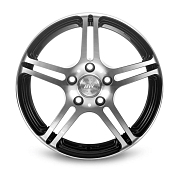 Диск 6.5x15 5x105 ET38 D56.6 Racing Wheels H-568 BK F/P