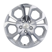 Диск 6.5x17 5x114.3 ET50 D66.1 Khomen Wheels V-Spoke 711 F-Silver-FP