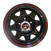 Диск 8x15 5x139.7 ET-19 D110 redBTR Штамп Черный