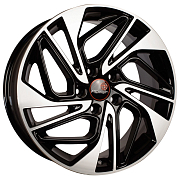 Диск Литой 7x17 PCD 5x114.3 ET39 D60.1 Вектор R206 Алмаз черный