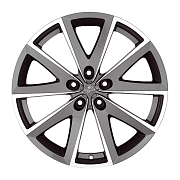 Диск 7.5x17 5x114.3 ET48 D67.2 Fondmetal 7600 Glossy Titanium Machined
