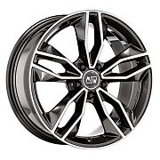 Диск 8.5x19 5x112 ET44 D73 MSW 71 Gloss Dark Grey Full Polished