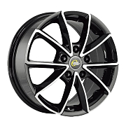 Диск 6x15 4x100 ET36 D60.1 Mega Wheels CR-01 bkf