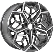 Диск 7x17 5x114.3 ET50 D67.1 KDW KD1710 Grey Front Polished