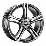 Диск 8x19 5x120 ET29 D79 OZ Racing X5B Matt Graphite Diamond Cut