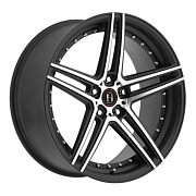 Диск 8x18 5x114.3 ET40 D72.6 Harp Y-22 satin-black__machined-face