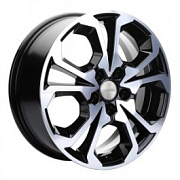 Диск 6.5x17 5x114.3 ET50 D66.1 KDW KD1724 Black Front Polished